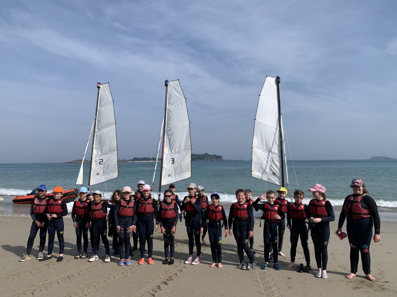 Classe de voile à Saint-Jacut